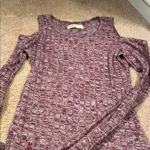 Hollister open shoulder long sleeve